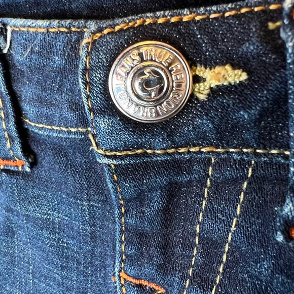 TRUE RELIGION Stella Jeans Cotton Stretch Dark Wash Bootcut Girls Size 7 - Picture 5 of 12